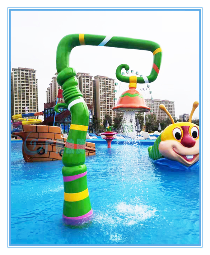 水上樂園設(shè)備，戲水小品，吊鐘噴水